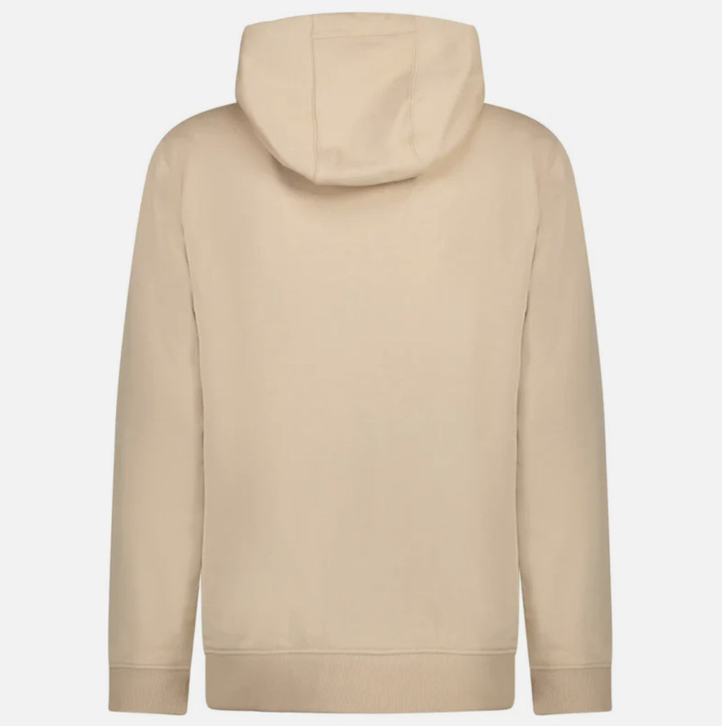 Burberry 'Hove' check Hood Embroidery Logo Hoodie Zip Sweatshirt Beige