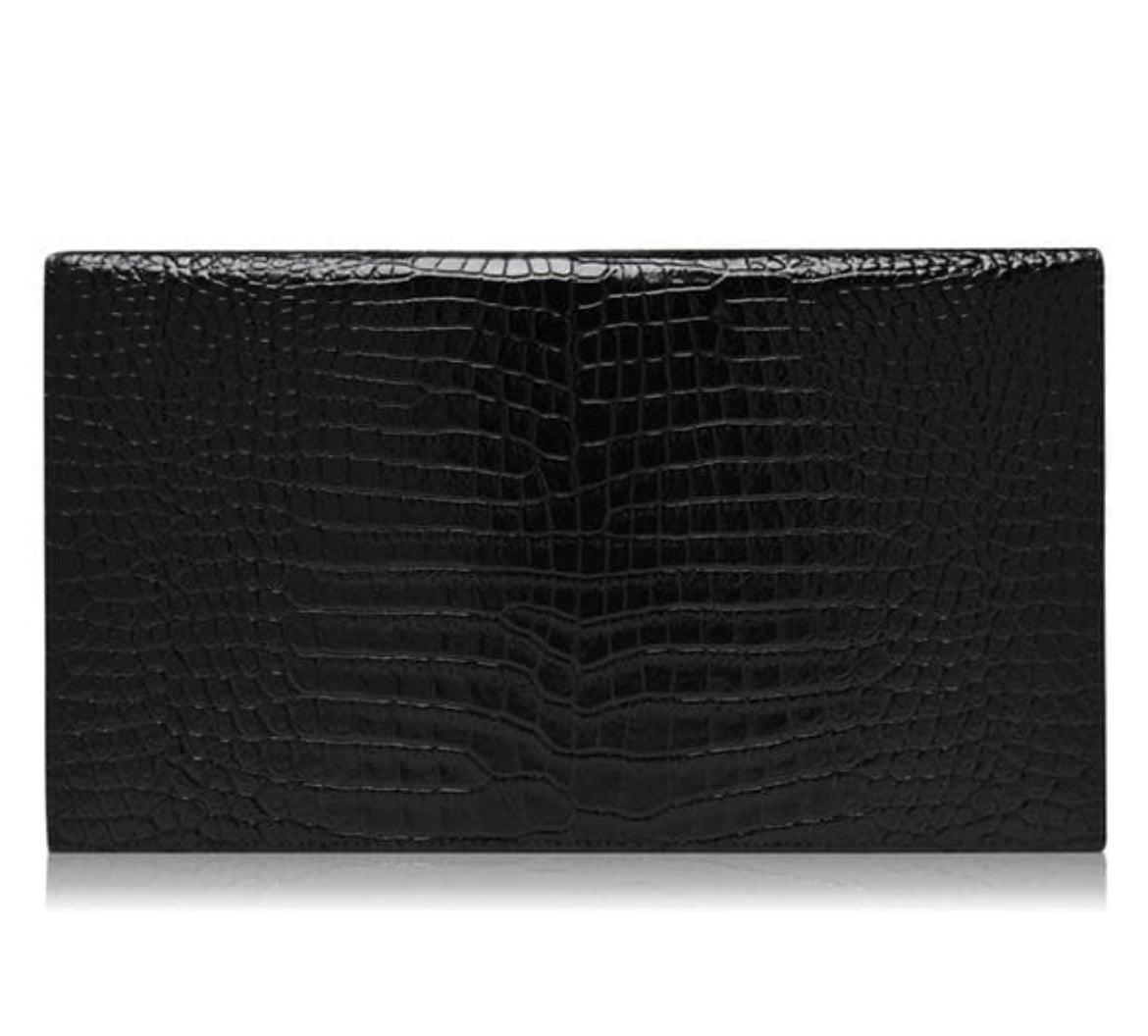 Saint Laurent Uptown Crocodile Clutch Bag