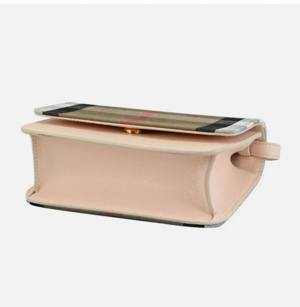 Burberry 'Madison' Leather Shoulder Bag Pale Pink