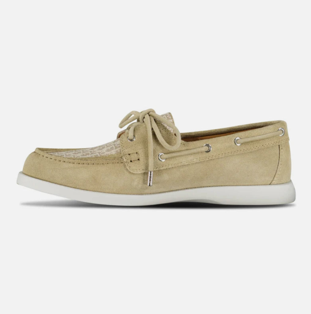 Dior Granville Boat Shoe Beige Suede