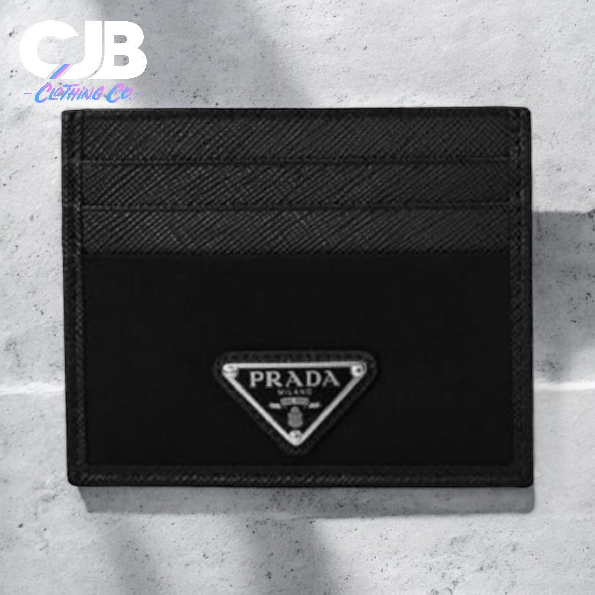 Prada logo card holder