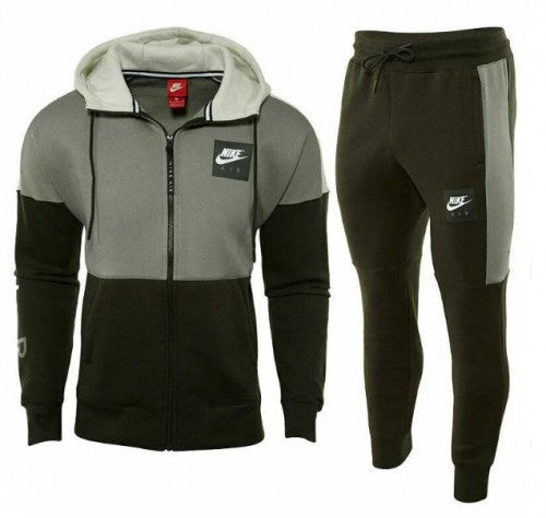 NIKE AIR FULL ZIP TRACKSUIT MENS OLIVE