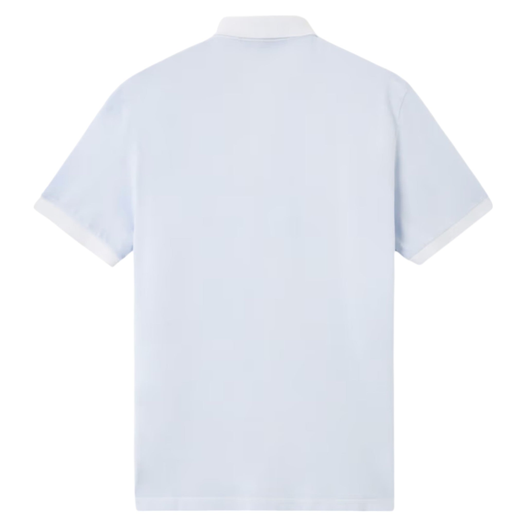 Stone Island Organic Cotton Elastane Pique Sky Blue Polo Shirt