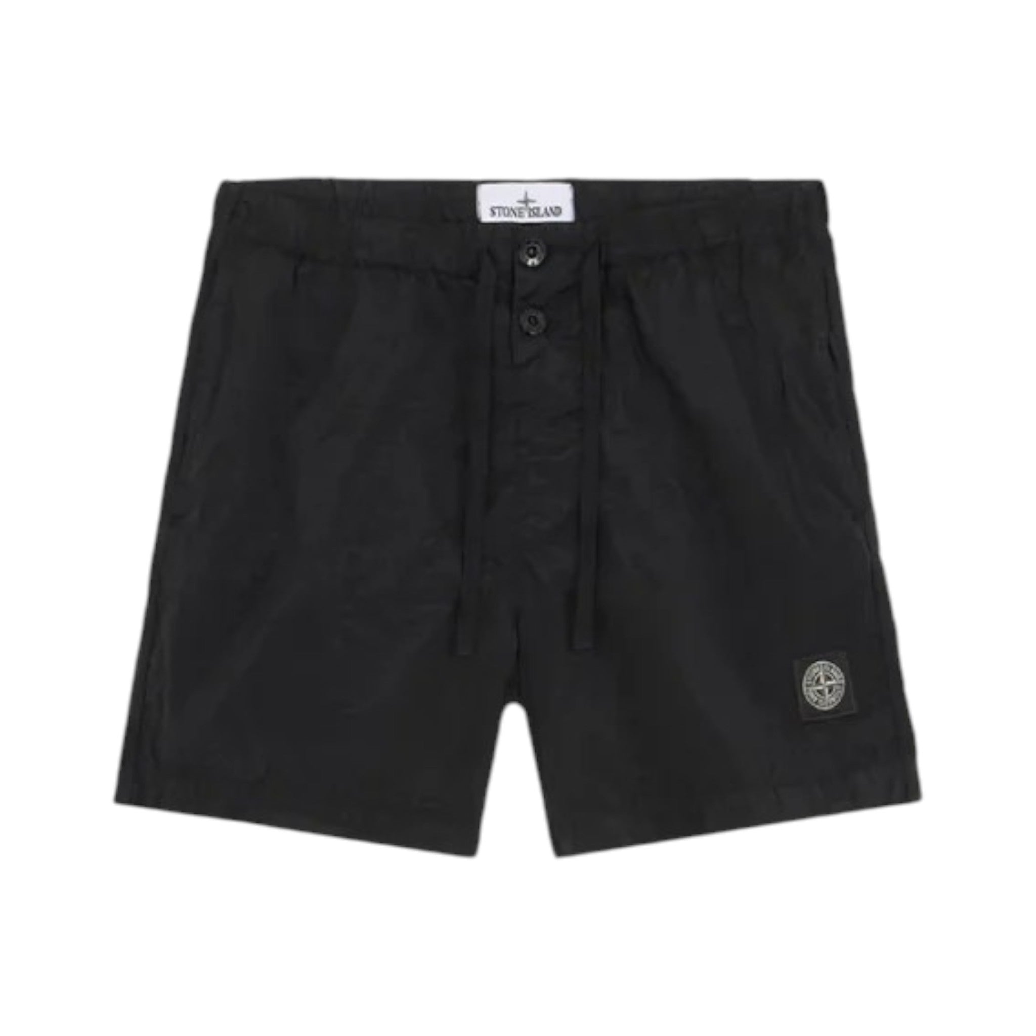 Stone Island Nylon Black Shorts
