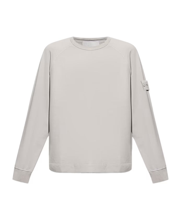 Stone Island Ghost Badge Crewneck Sweatshirt Grey