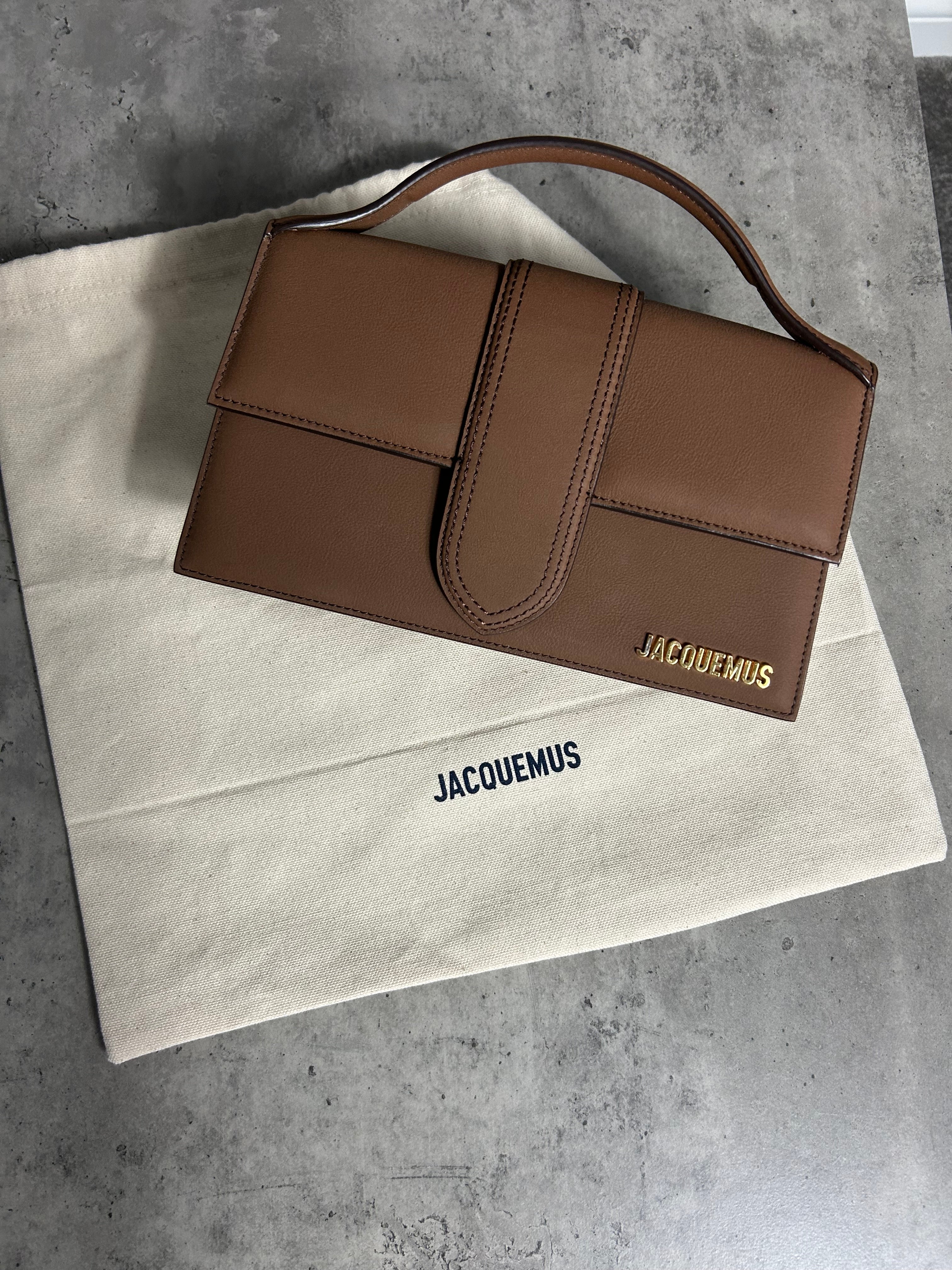 Jacquemus large Bambino LES CLASSIQUES Crossbody flap bag  Brown