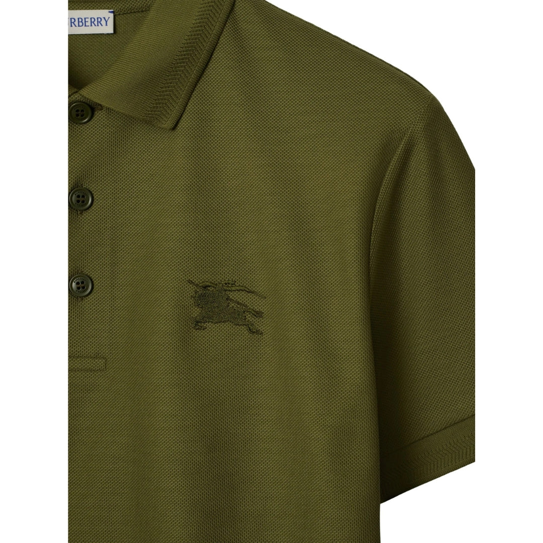 Burberry Eddie EKD Olive Green Polo Shirt S