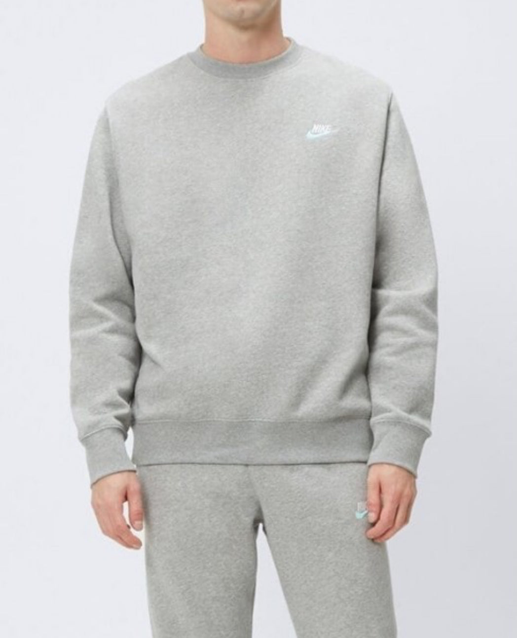 NIKE FOUNDATION TRACKSUIT MENS LIGHT GREY