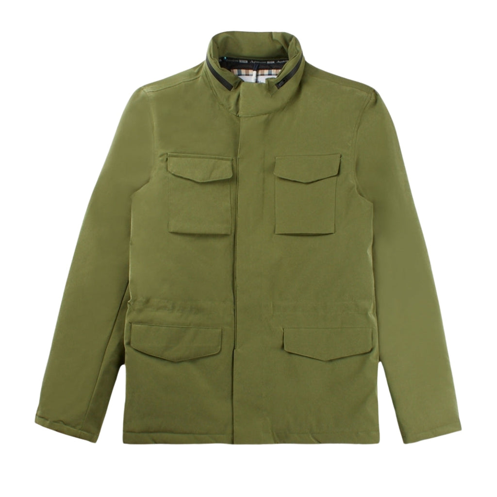 Aquascutum ACTIVE FIELD JACKET ARMY FW23 JK002 06 Green Jacket Mens S