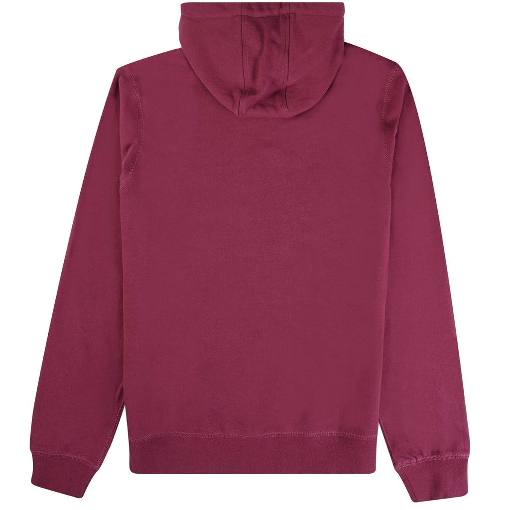 Aquascutum ACTIVE BIG LOGO HOODIE FW23 SW001 26 Burgundy Hoodie Mens S