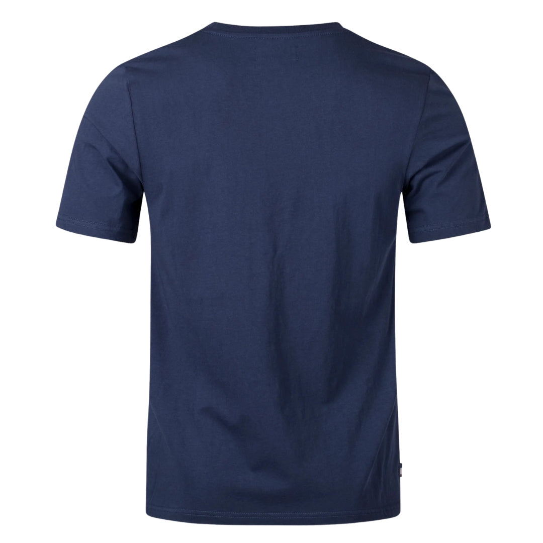 Aquascutum ACTIVE PIPING T-SHIRT NAVY FW23 TS005 11 Navy Blue T-Shirt Mens M