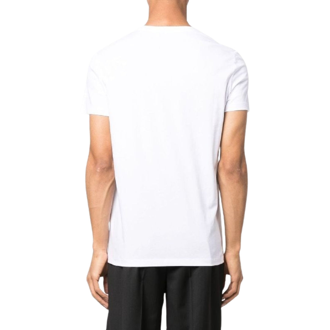 BALMAIN AH1EF000BB29 Balmain Paris Gold Foil Logo White T-Shirt GAD WHITE GOLD T-SHIRT MALE S
