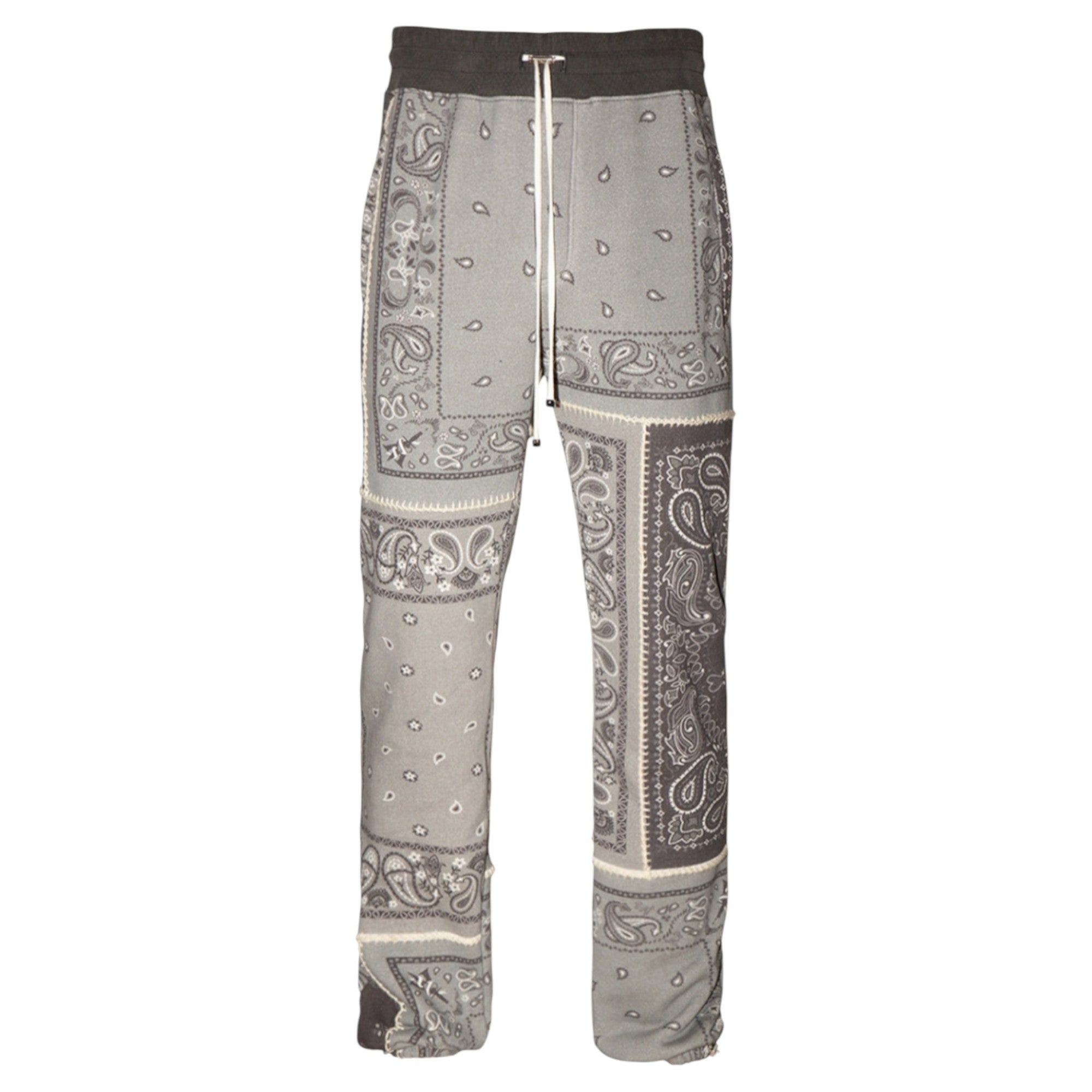 Amiri Reconstructed Bandana Grey Joggers