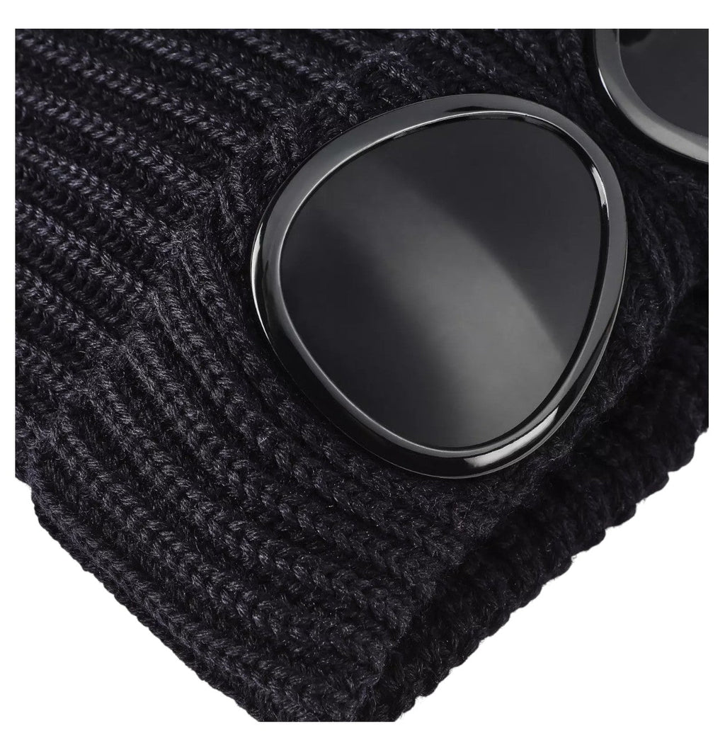 C.P. Company Merino Wool Goggle Black Beanie