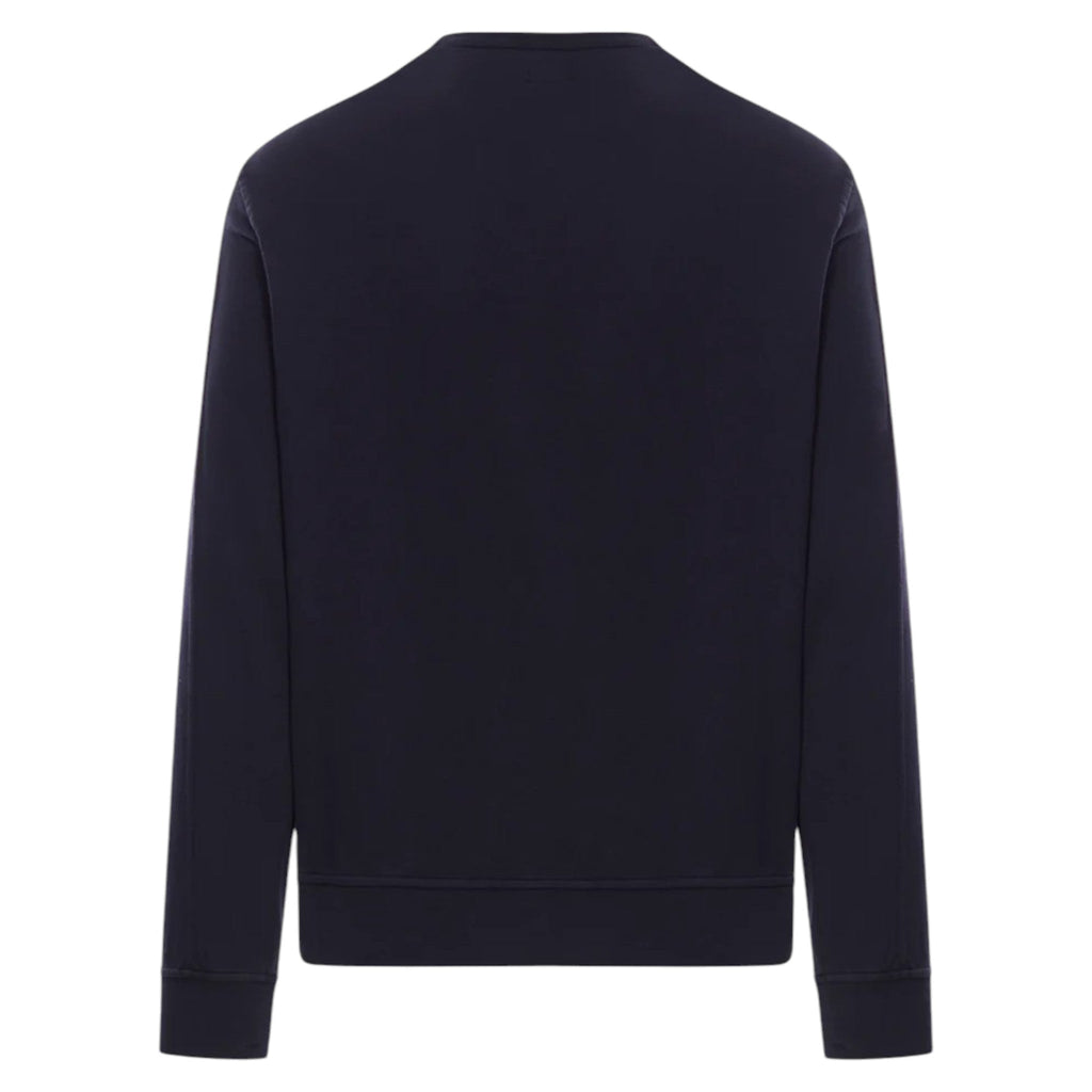 C.P. Company Diagonal Raised Light Fleece Navy Sweatshirt