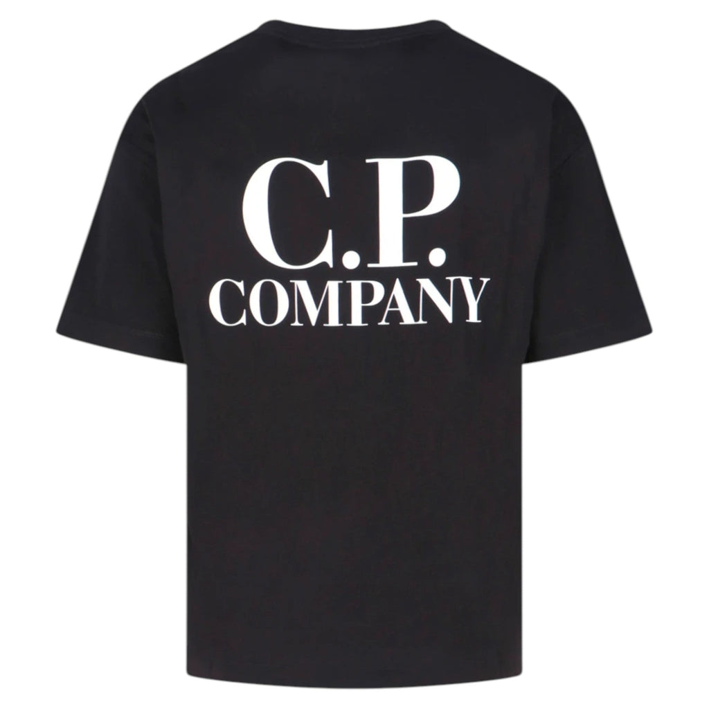 C.P. Company Logo Print Black T-Shirt