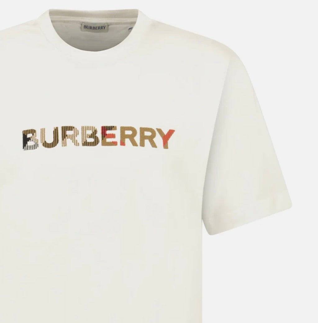 Burberry Check Logo Embroiled Tee
