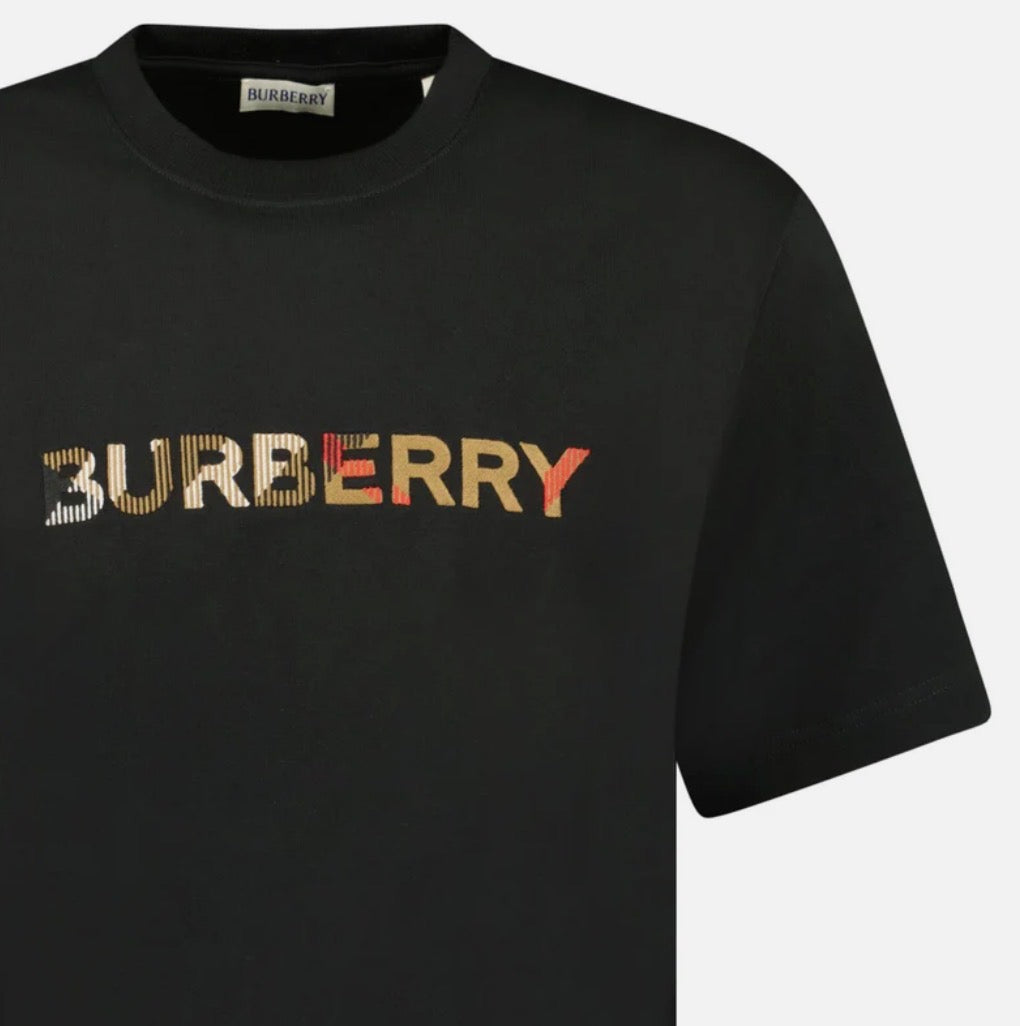 Burberry Check Logo Embroiled Tee