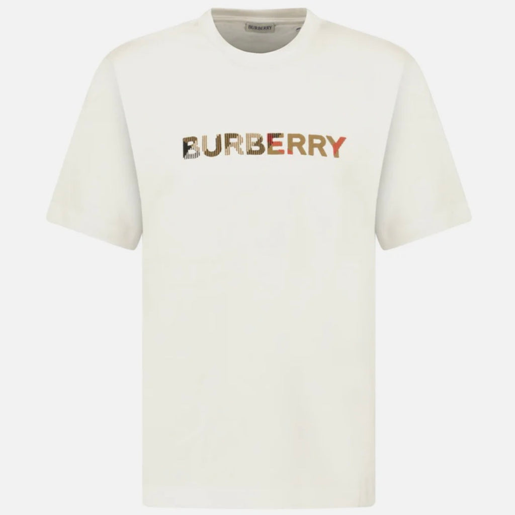 Burberry Check Logo Embroiled Tee