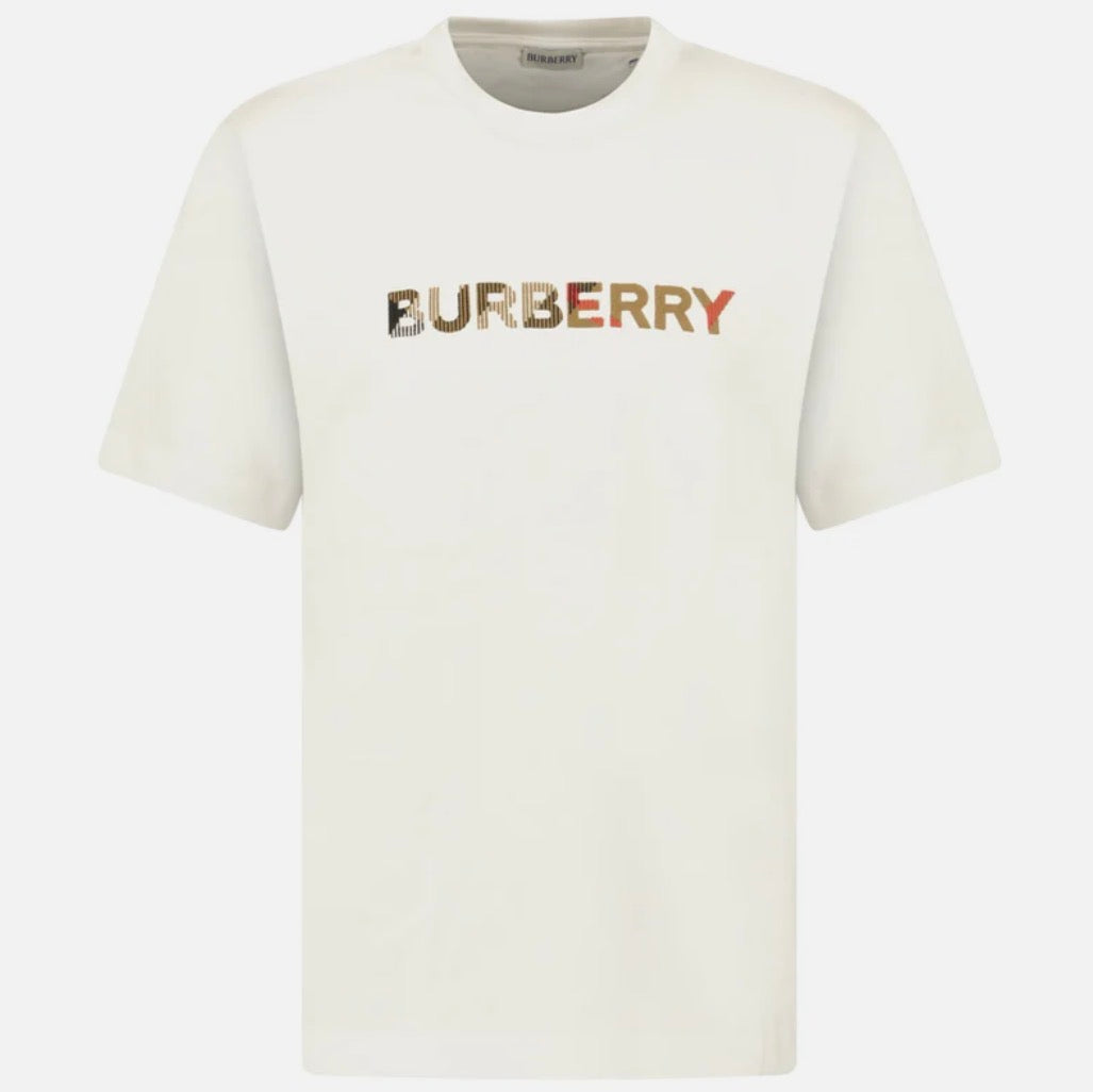 Burberry Check Logo Embroiled Tee