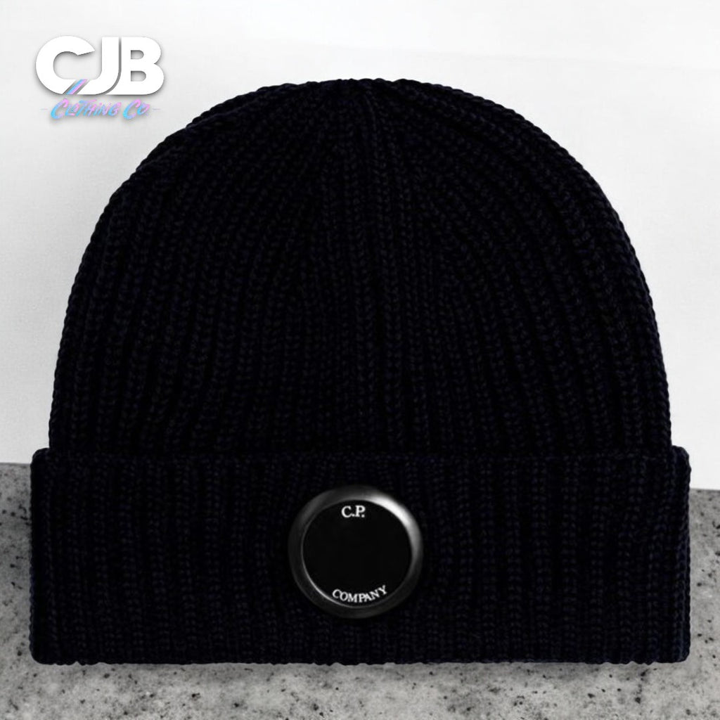 CP Company Black Knit Cap