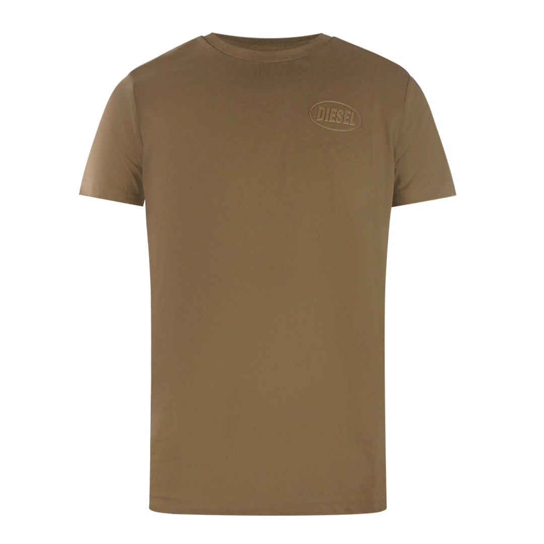 Diesel T Diego Crew 71I Brown T Shirts Mens