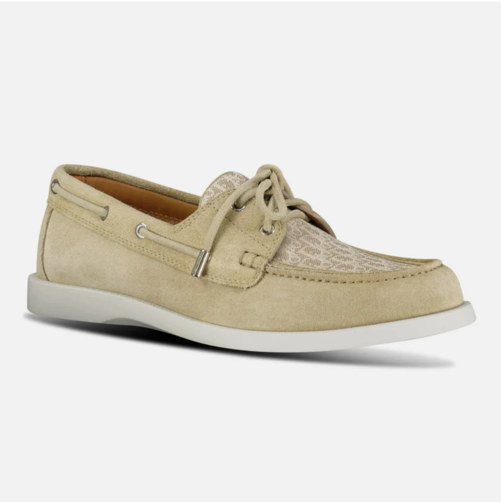 Dior Granville Boat Shoe Beige Suede
