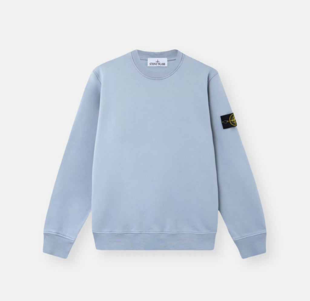 Stone Island organic fleece jumper Avio Blue