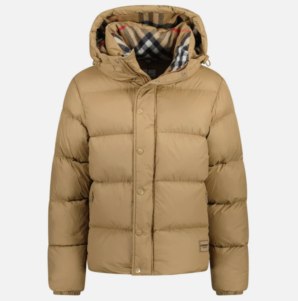 Burberry Halsby Down Puffer Jacket Beige