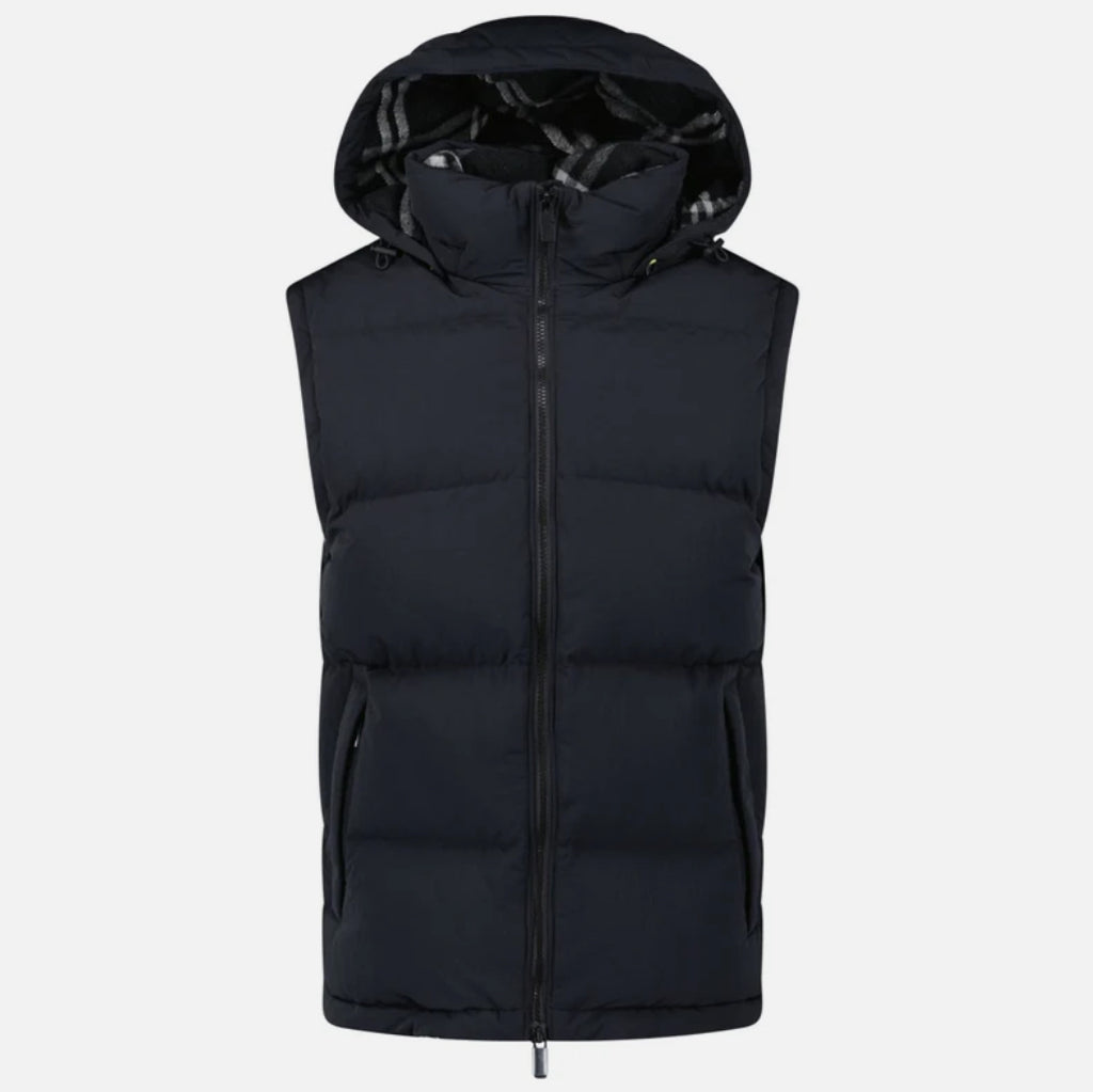 Burberry Technical Nylon Puffer Coat / Gilet in Black