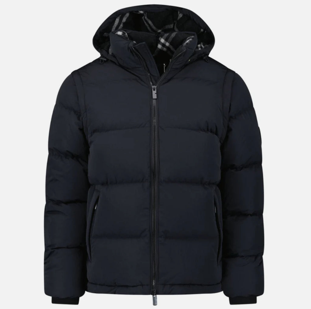 Burberry Technical Nylon Puffer Coat / Gilet in Black