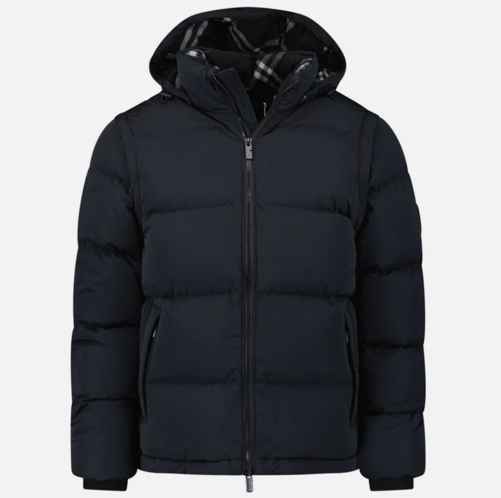 Burberry Technical Nylon Puffer Coat / Gilet in Black