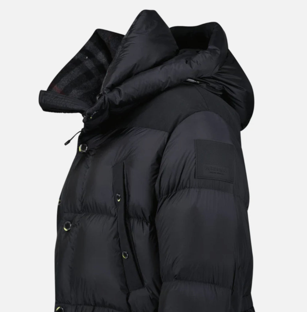 Burberry 'Lindford' Puffer Coat in Black