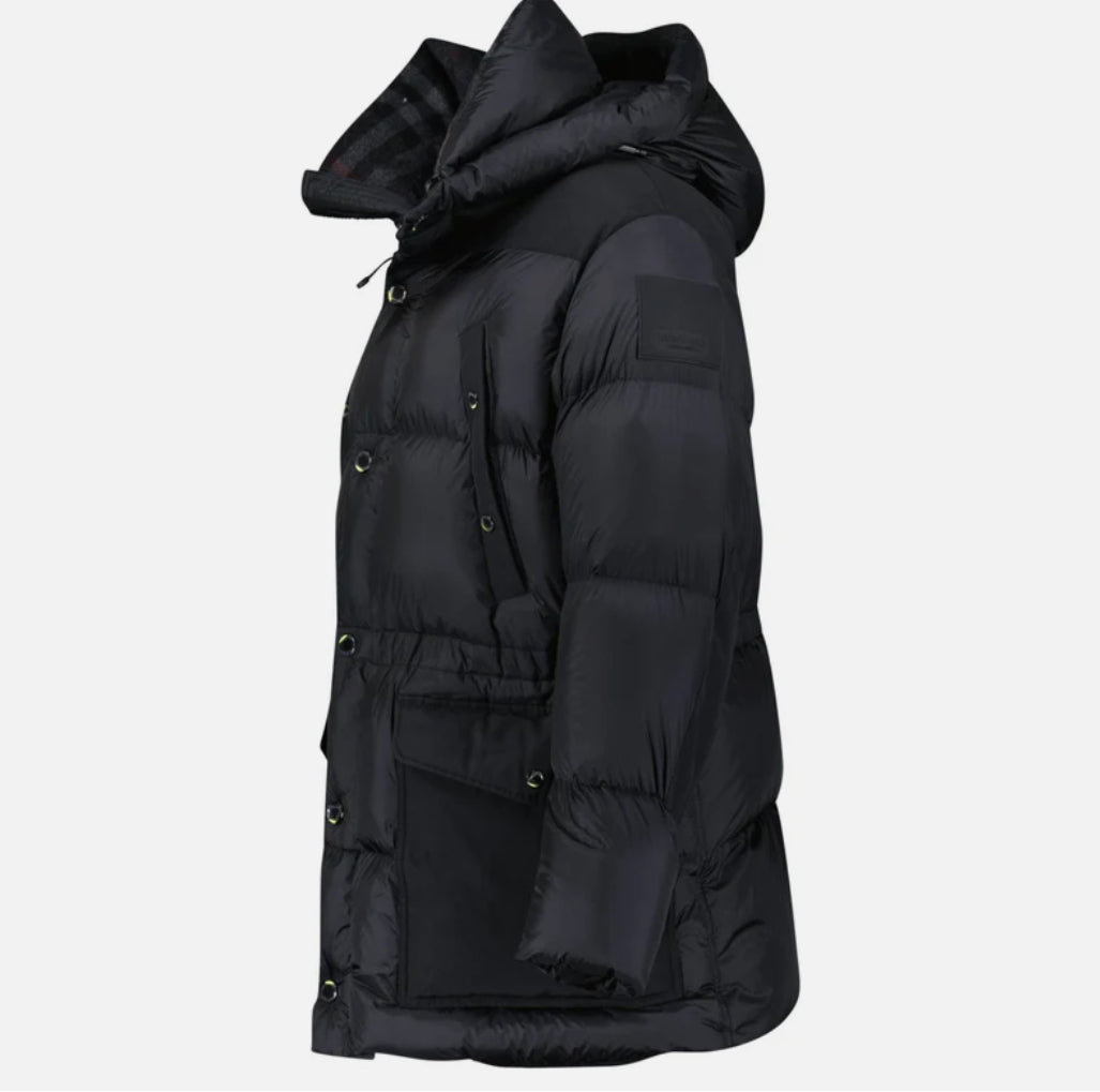 Burberry 'Lindford' Puffer Coat in Black