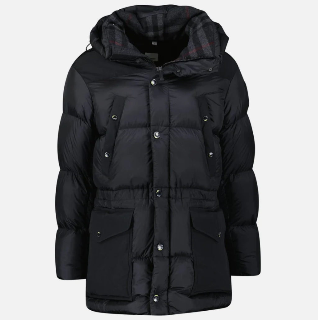 Burberry 'Lindford' Puffer Coat in Black