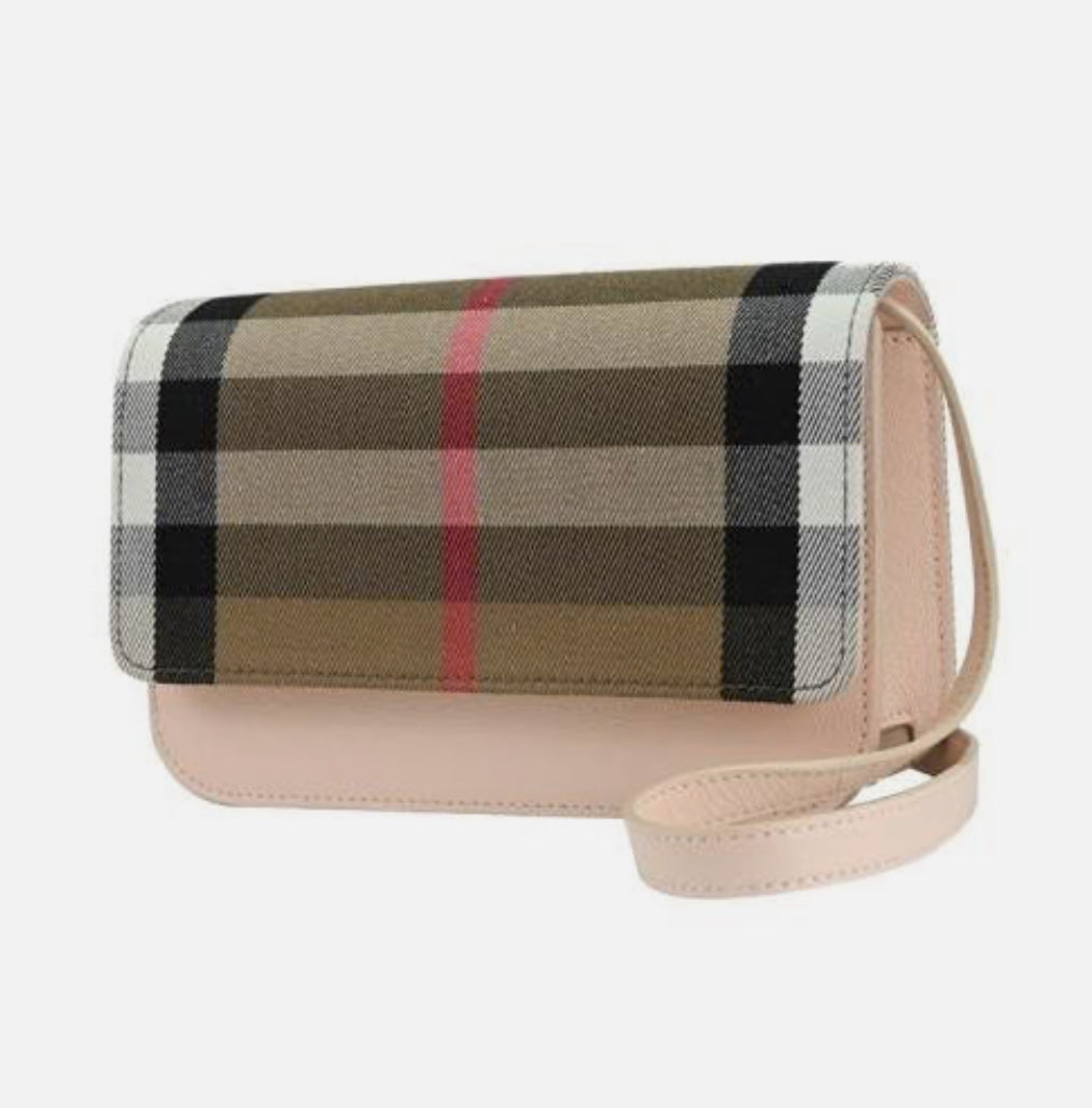 Burberry 'Madison' Leather Shoulder Bag Pale Pink