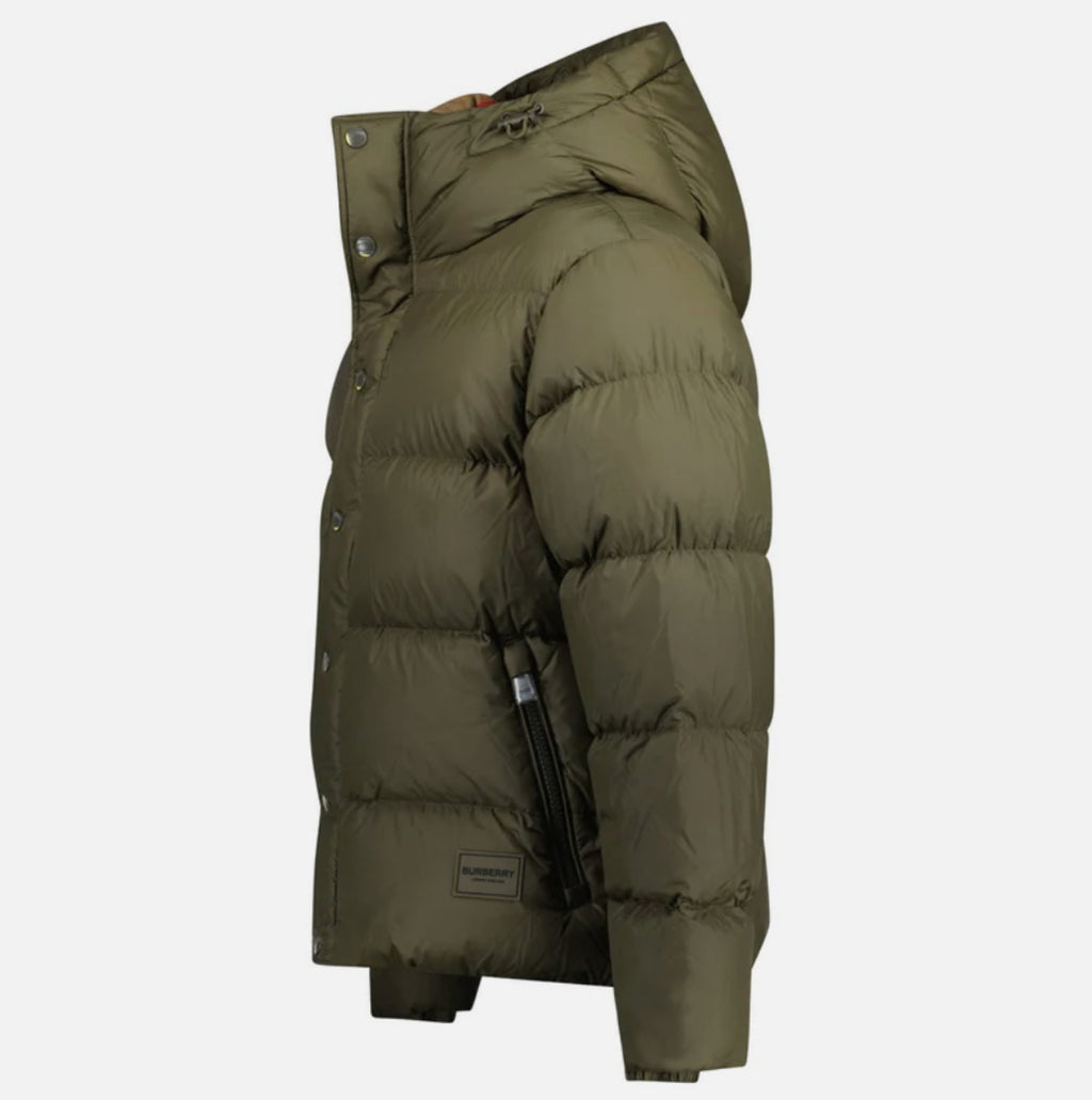 Burberry Halsby Down Puffer Jacket Khaki Green