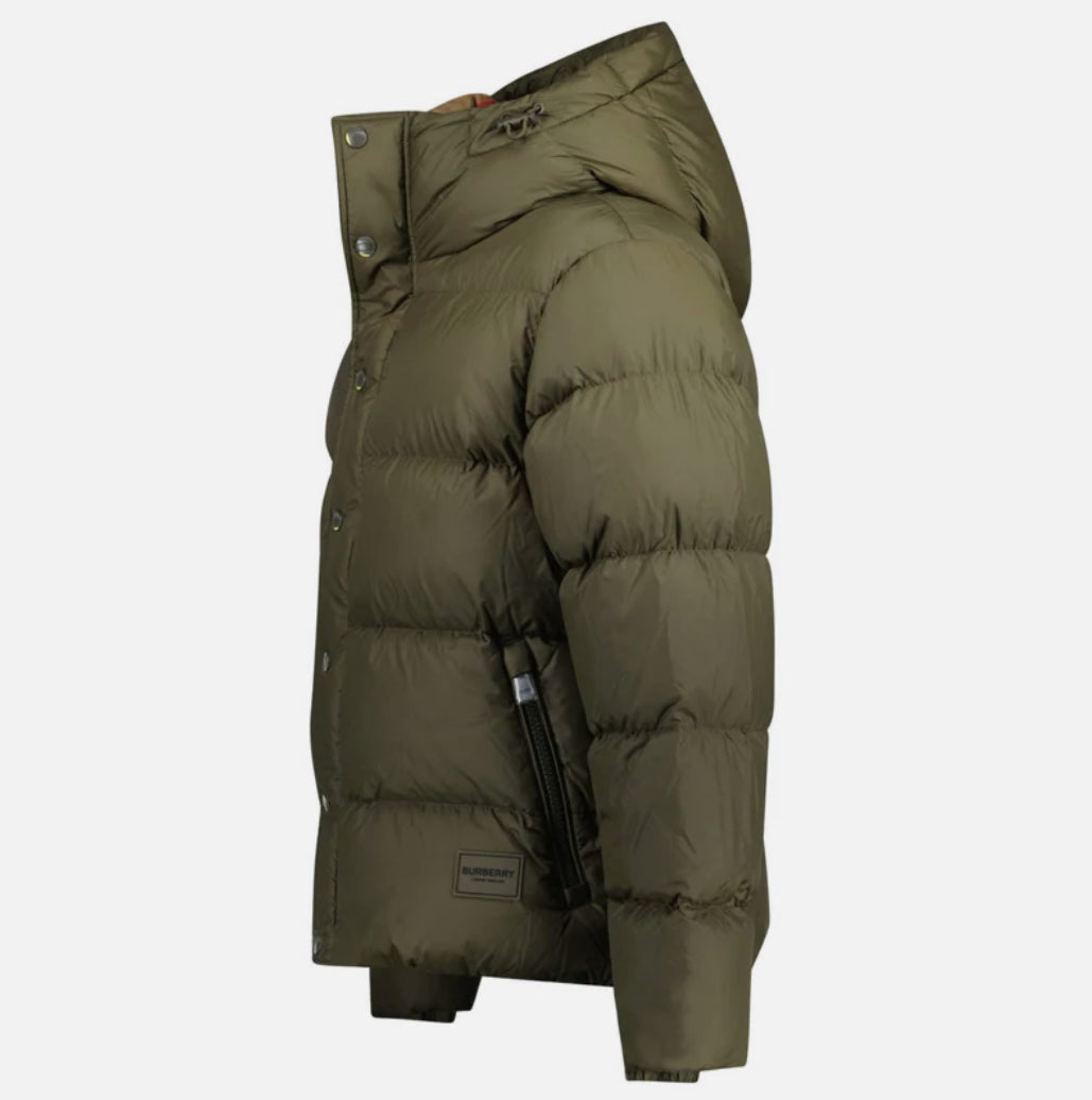Burberry Halsby Down Puffer Jacket Khaki Green