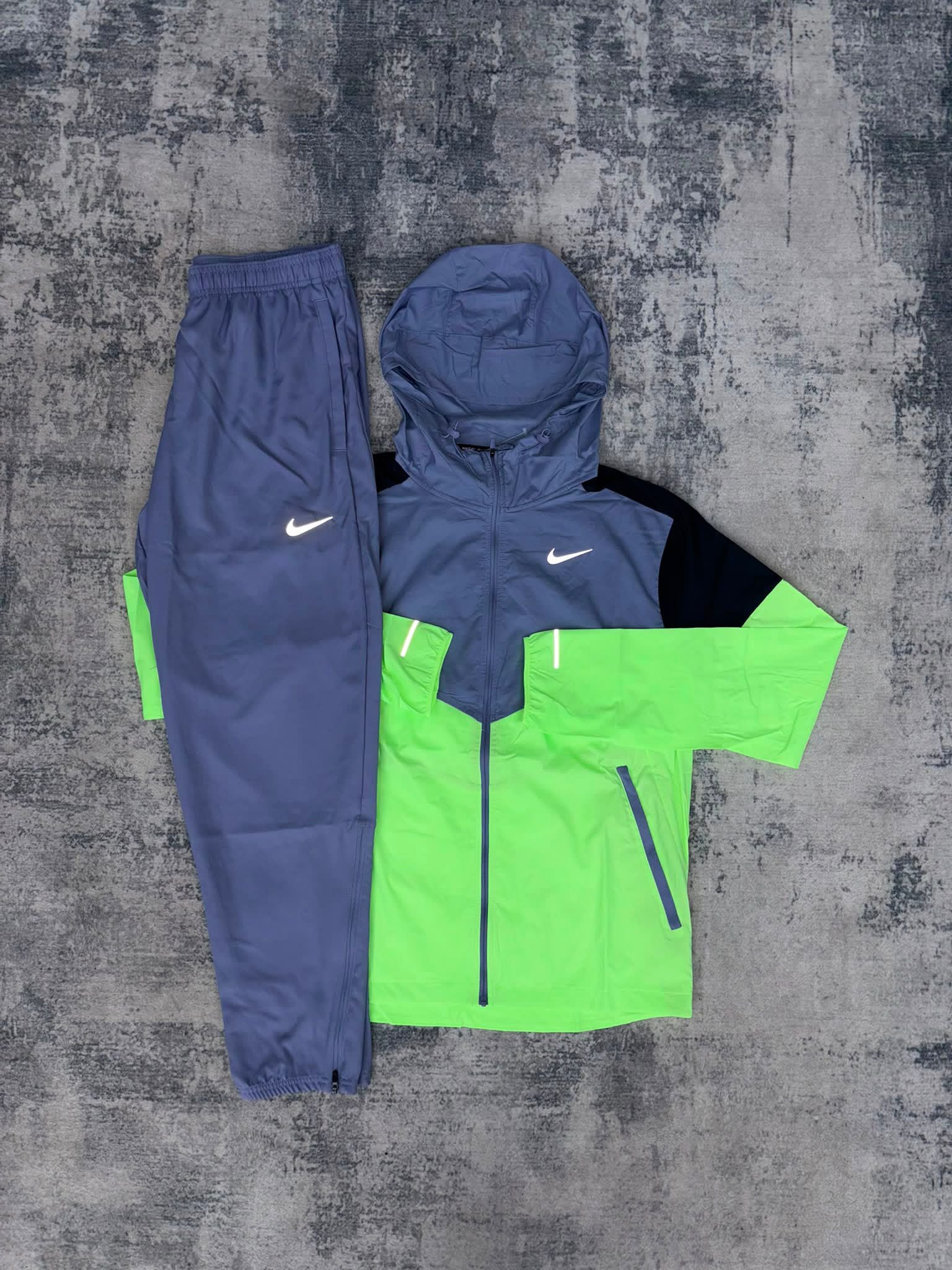 Nike windbreaker set neon/Grey