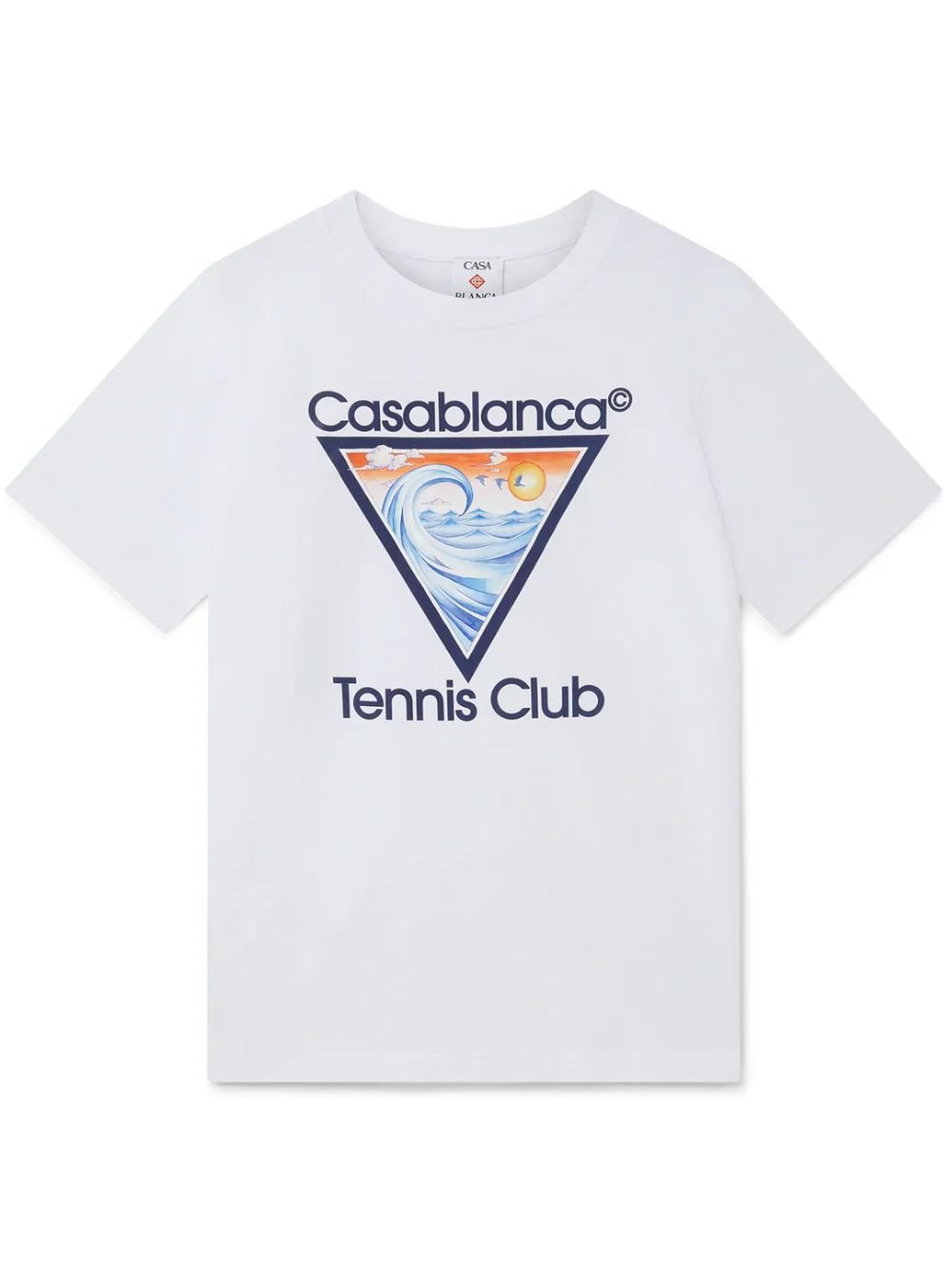 CASABLANCA TENNIS CLUB ICON T-SHIRT - WHITE