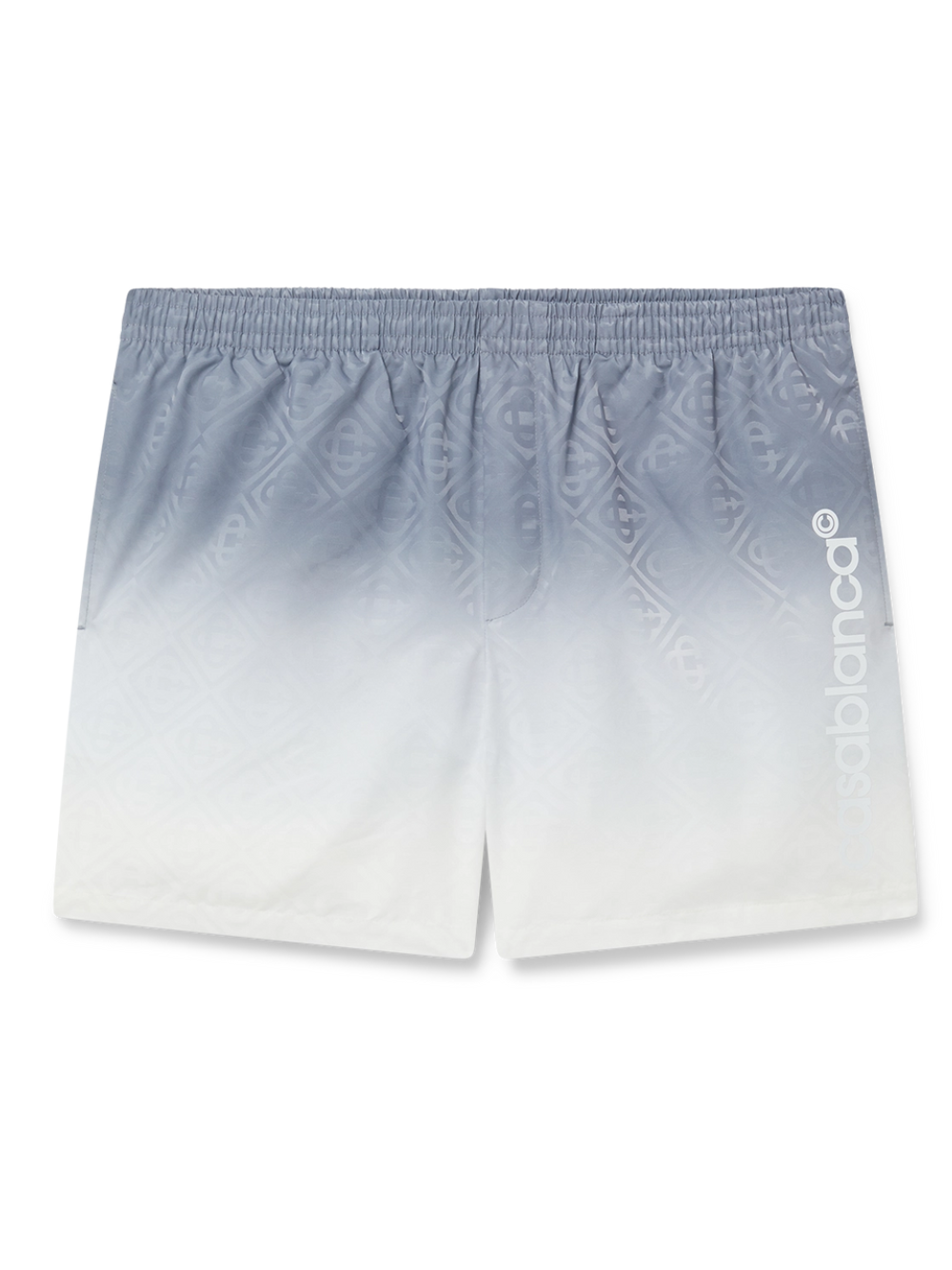 Casablanca Jacquard Gradient Swim Shorts Grey/White