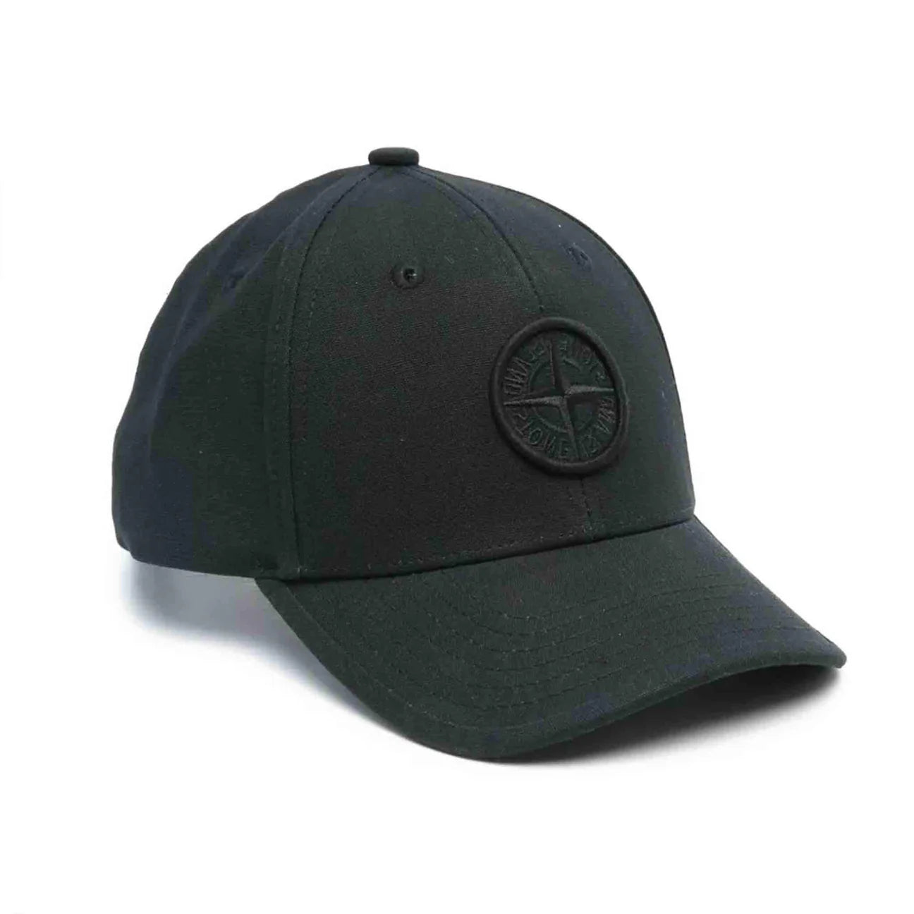 Stone Island Junior Logo Baseball Cap in Black