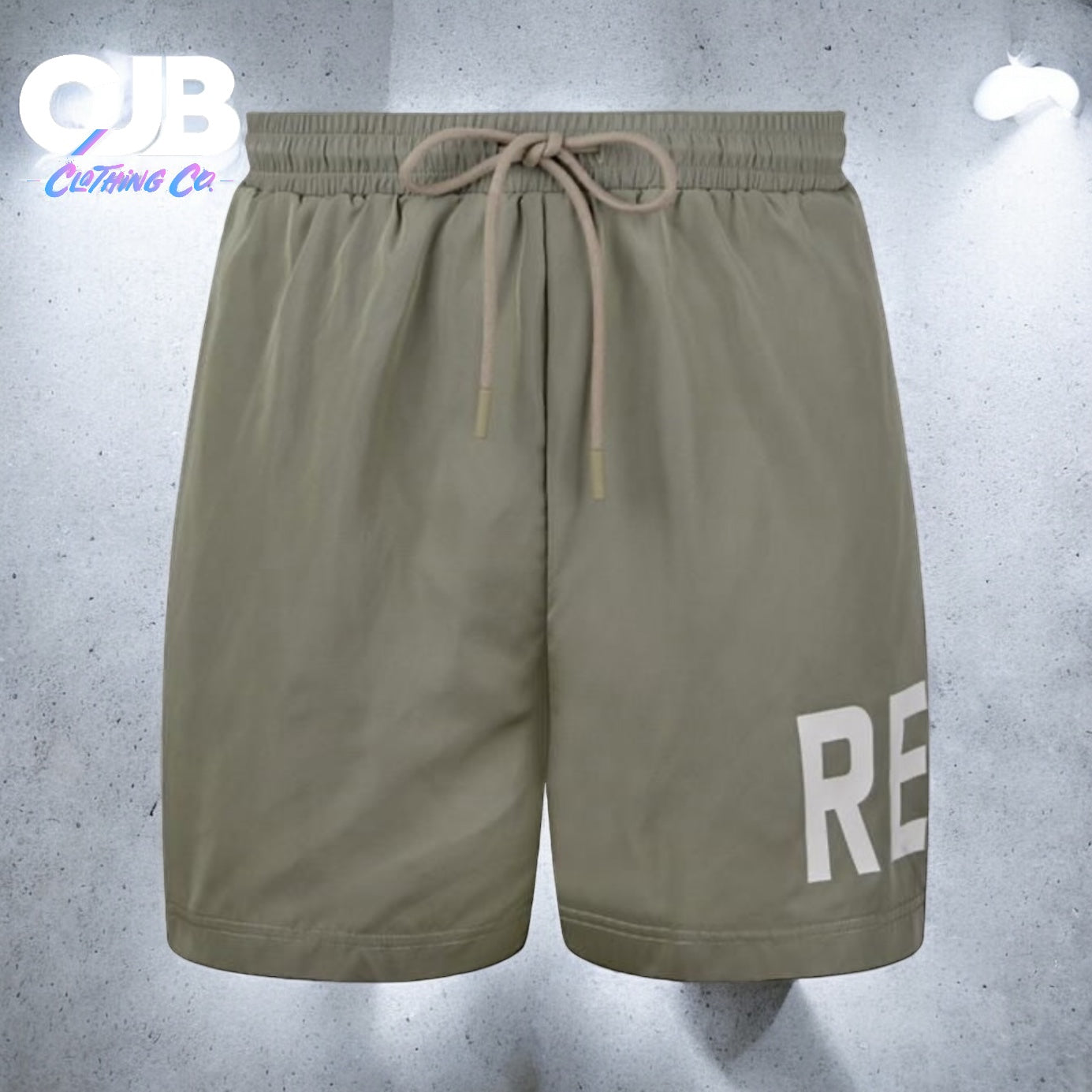 Represent text logo swim shorts
