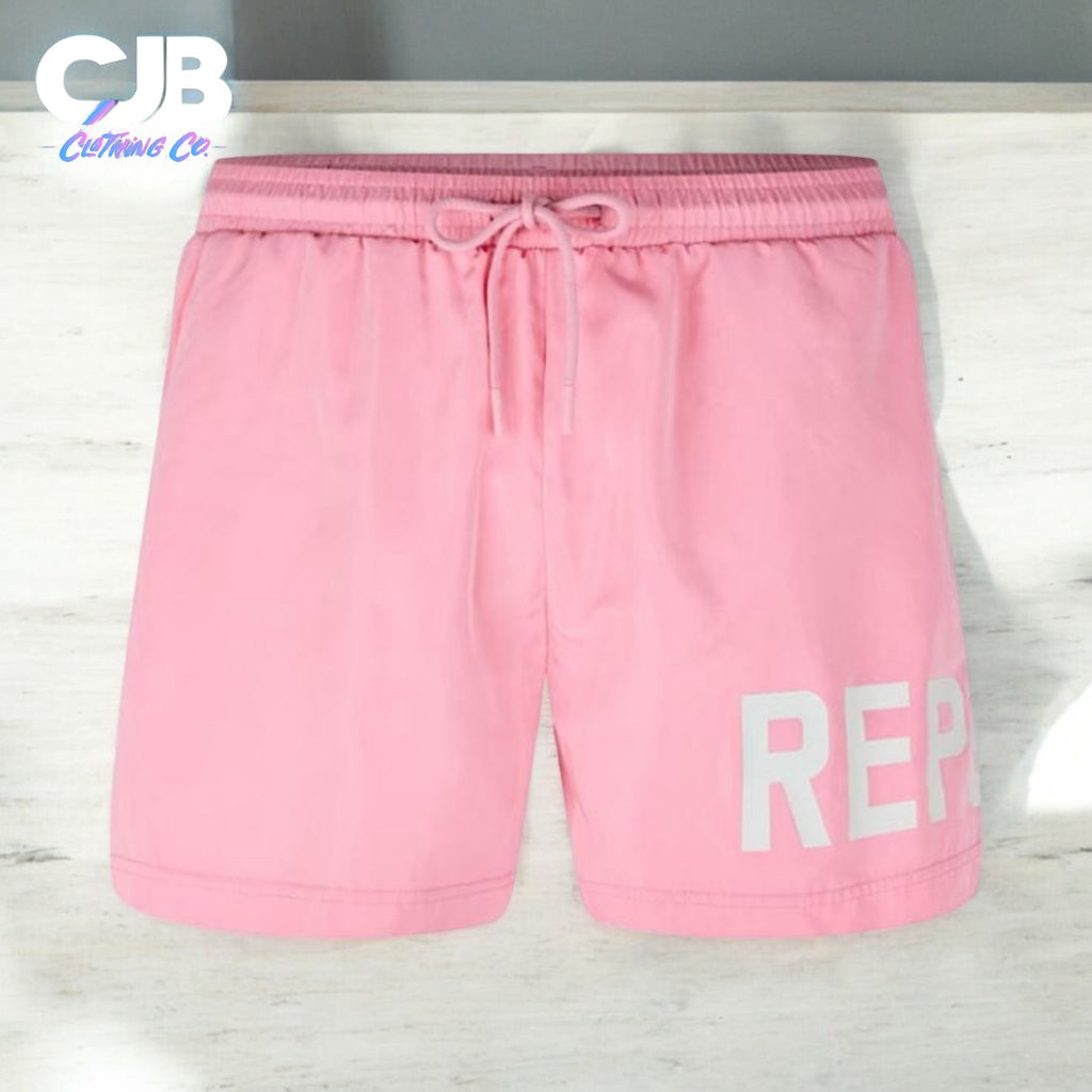 Represent text logo swim shorts