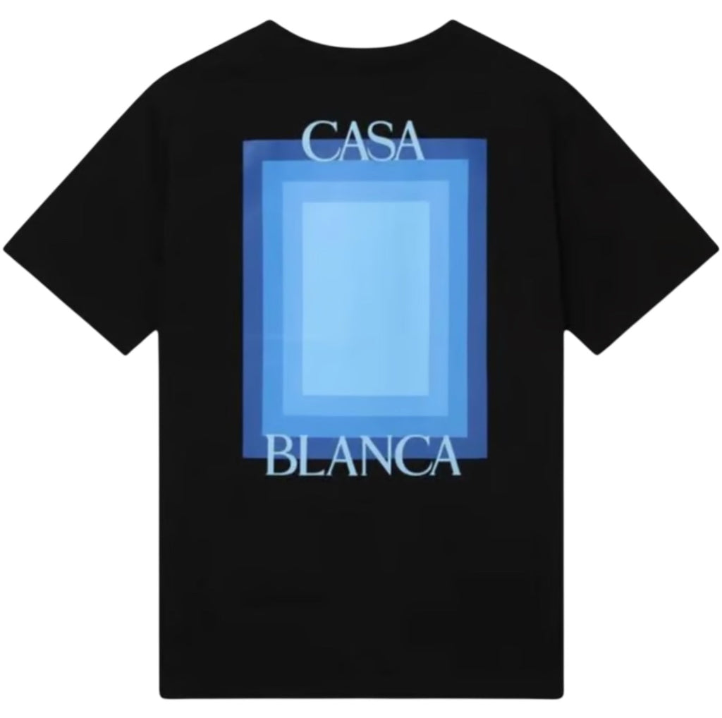 Casablanca Degrade Screen Design Black T-Shirt