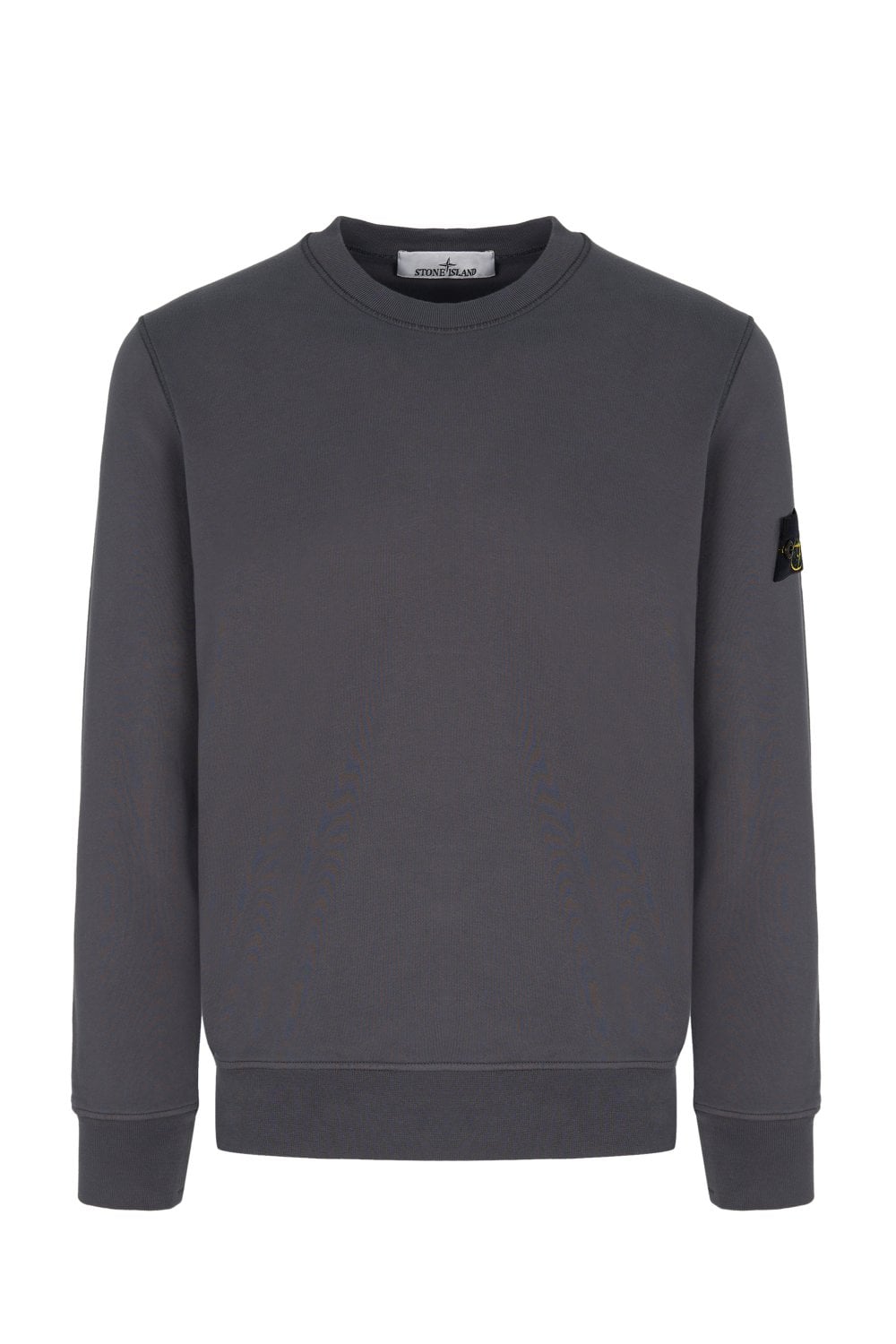 Stone Island organic fleece jumper charcoal grey
