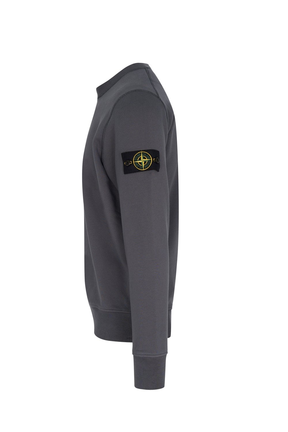 Stone Island organic fleece jumper charcoal grey