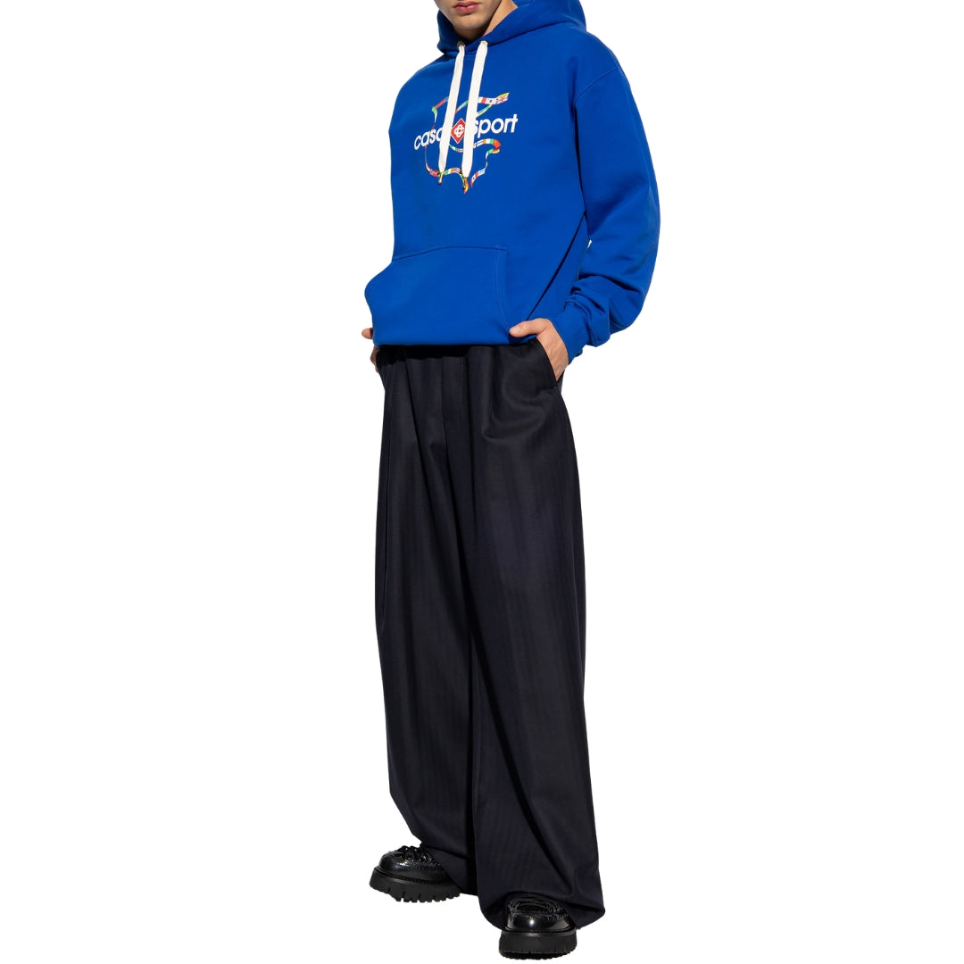 Casablanca Blue Hoodie Mens