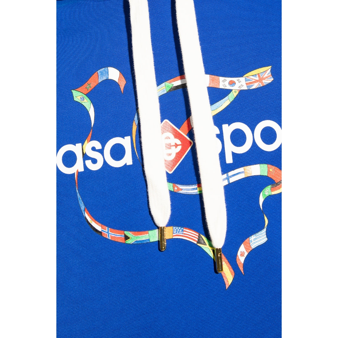 Casablanca Blue Hoodie Mens