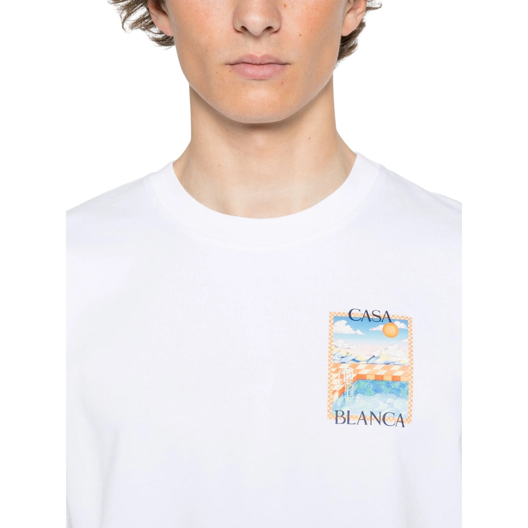Casablanca White T Shirt Mens